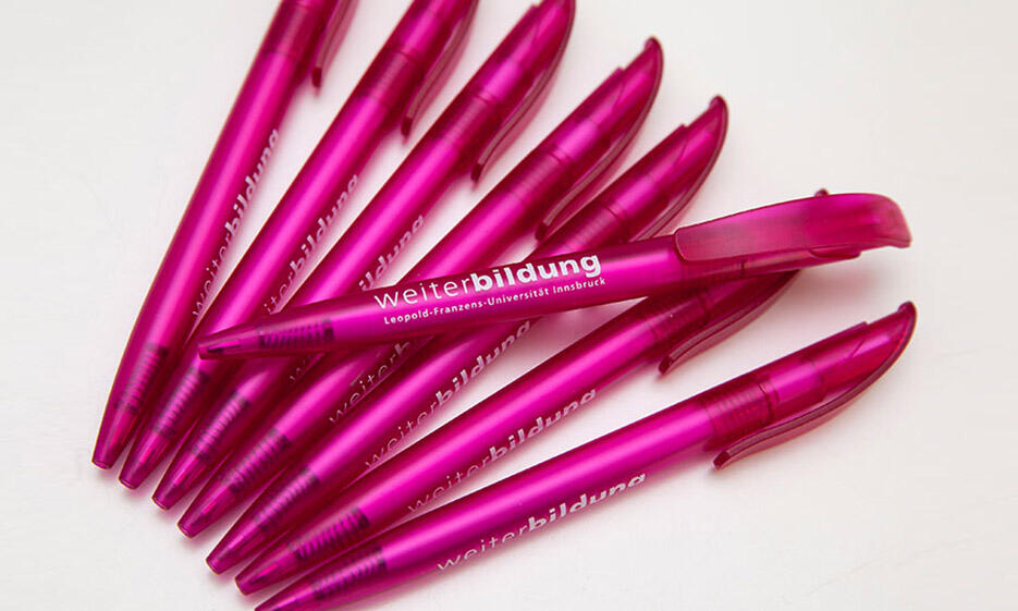 Pinke Kugelschreiber